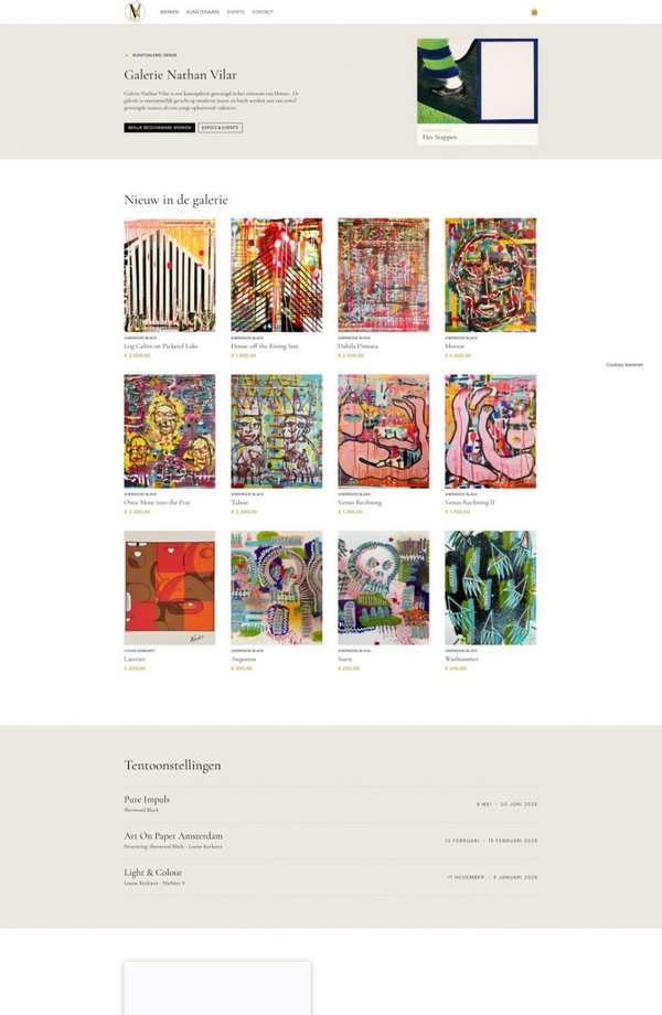 Webshop Galerie Nathan Vilar